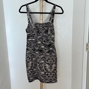 Silence and Noise Python Print Mini Dress